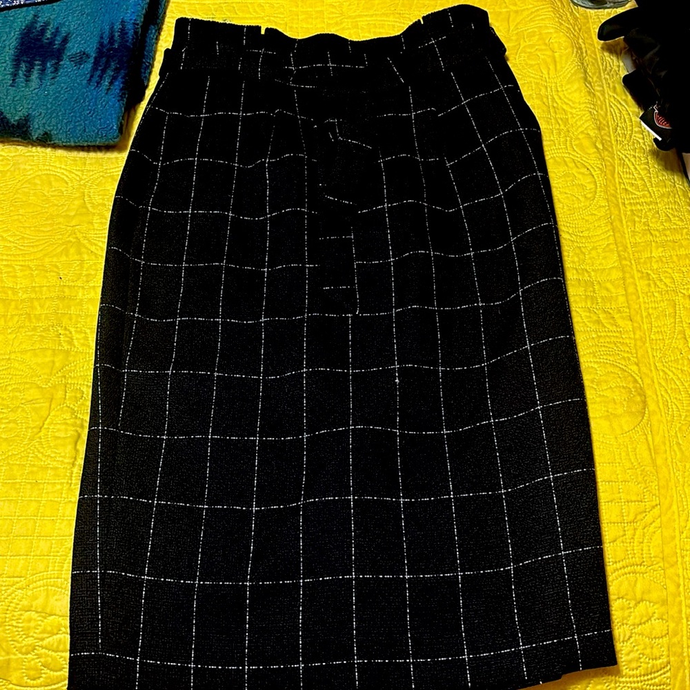 Black pin striped skirt